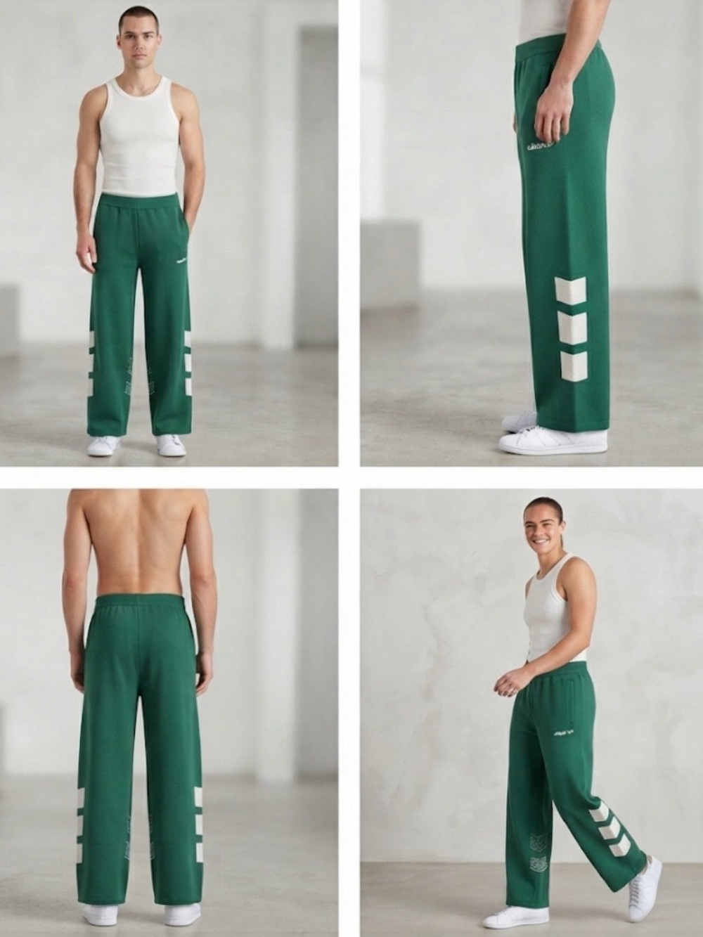 Adidas Originals Santiago Knit Pants Collegiate Green Men's Size Large NWT